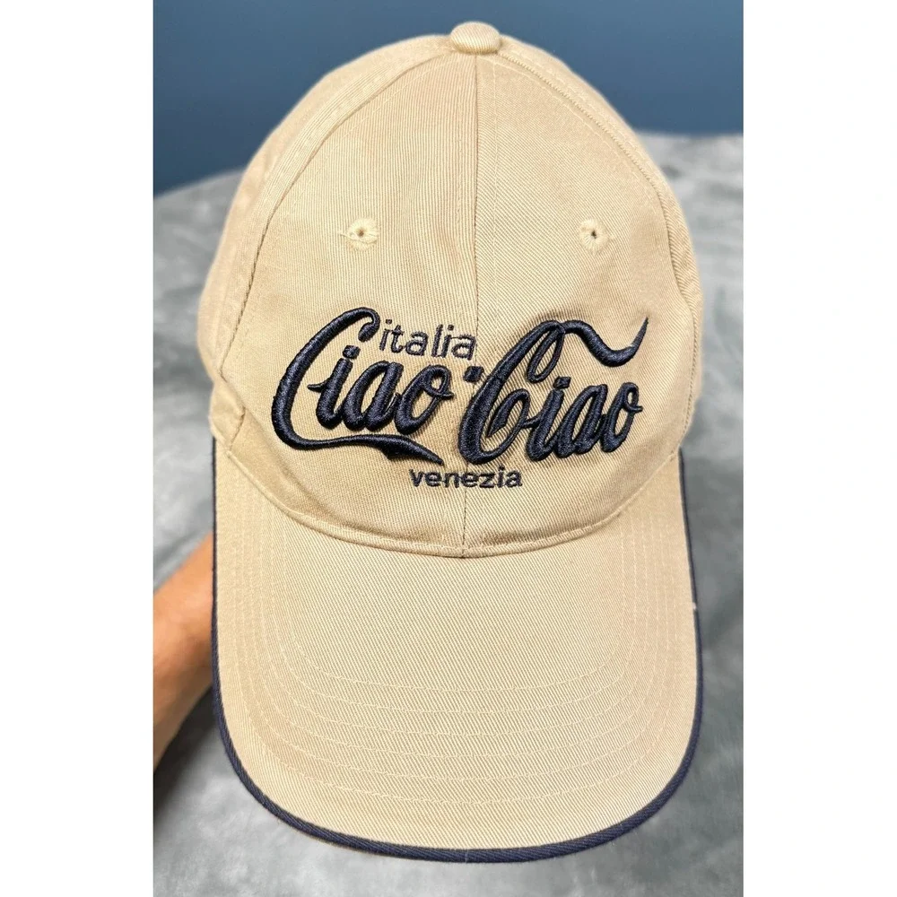 Ciao Ciao Venezia Italia Hat Adjustable Tan Baseball Cap Souvenir